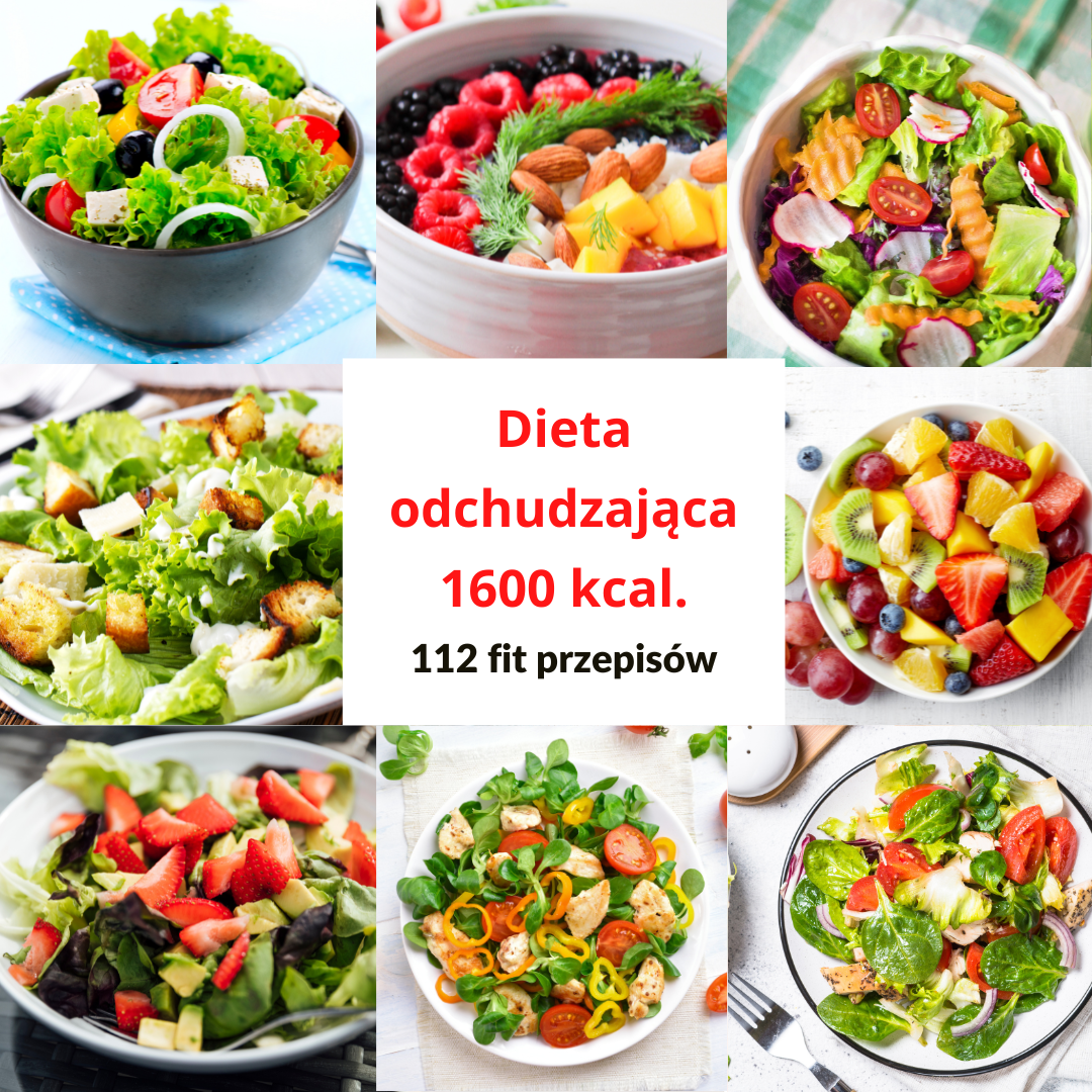dieta 1600 kcal - 112 fit przepisów